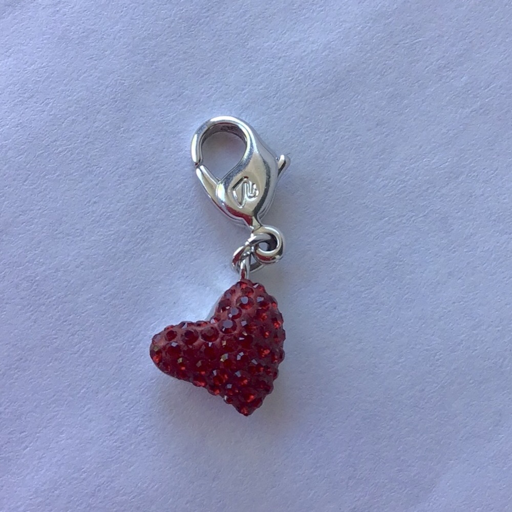Swarovski Crystal Heart Charm